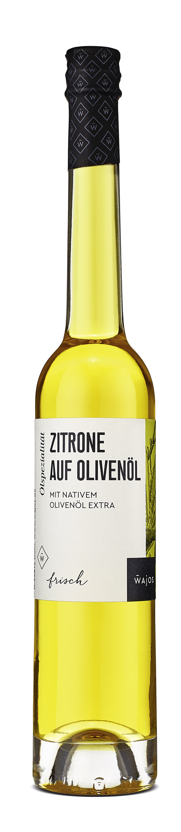 Zitrone auf Olivenöl mit nativem Olivenöl extra